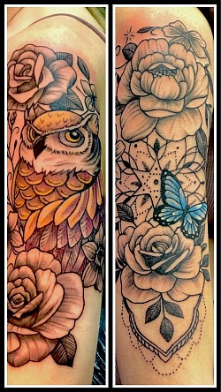 Colourful Animal Tattoos