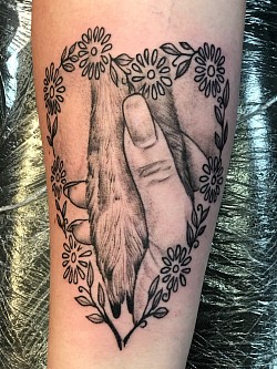 Dog paw Tattoo